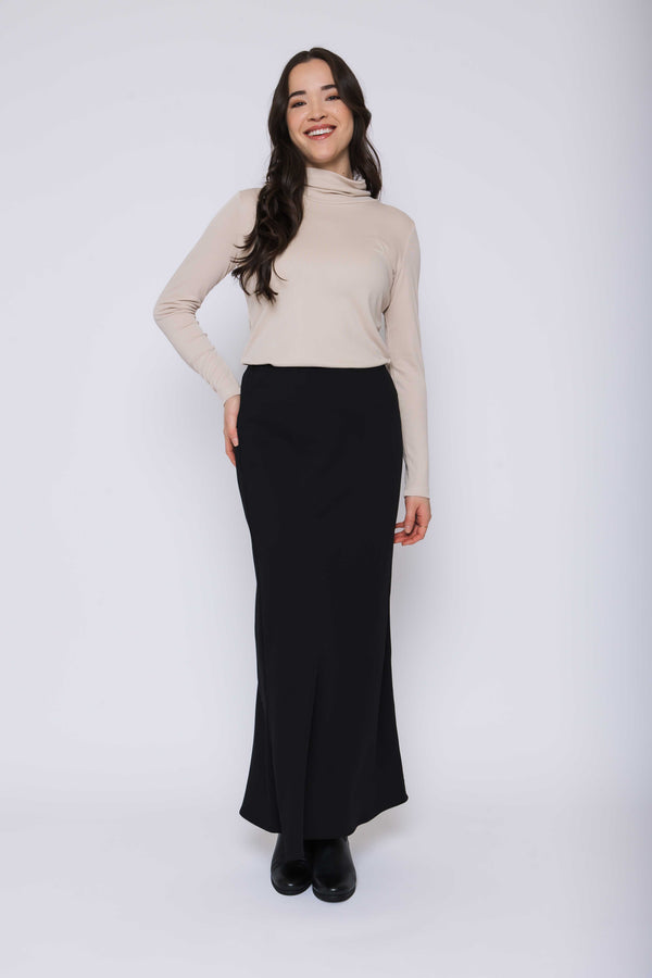 Madison-Bias Cut Maxi Skirt